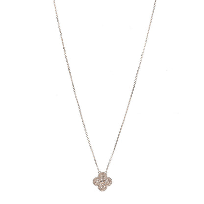 Van Cleef & Arpels 18K Rose Gold Vintage Alhambra Pendant Necklace 1 of 7