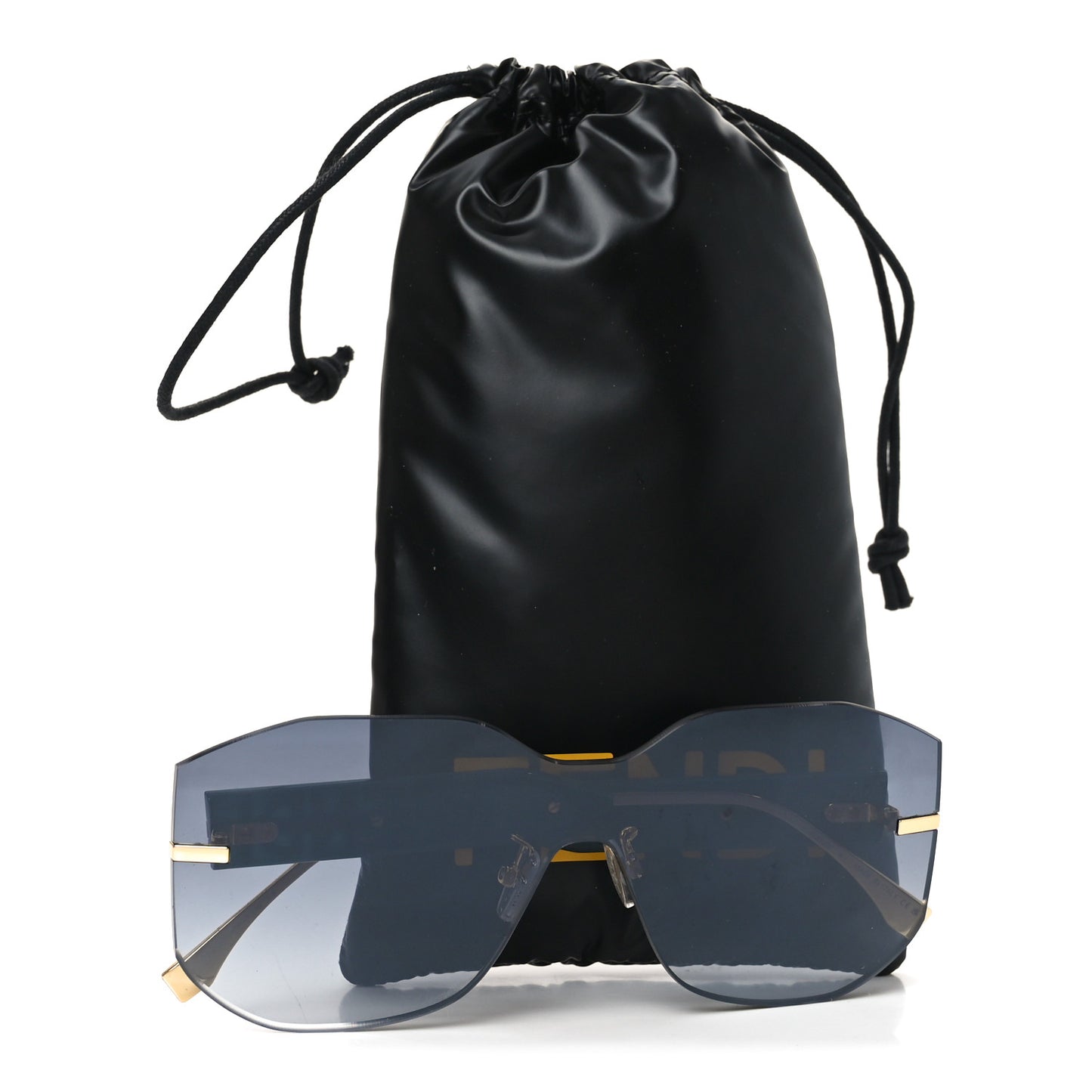 Metal Fendigraphy Shield Sunglasses FE40067U Green