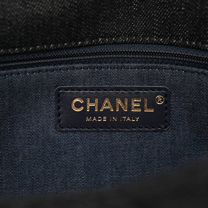 Chanel Denim Quilted Medium Funky Town Flap Black 6 of 10