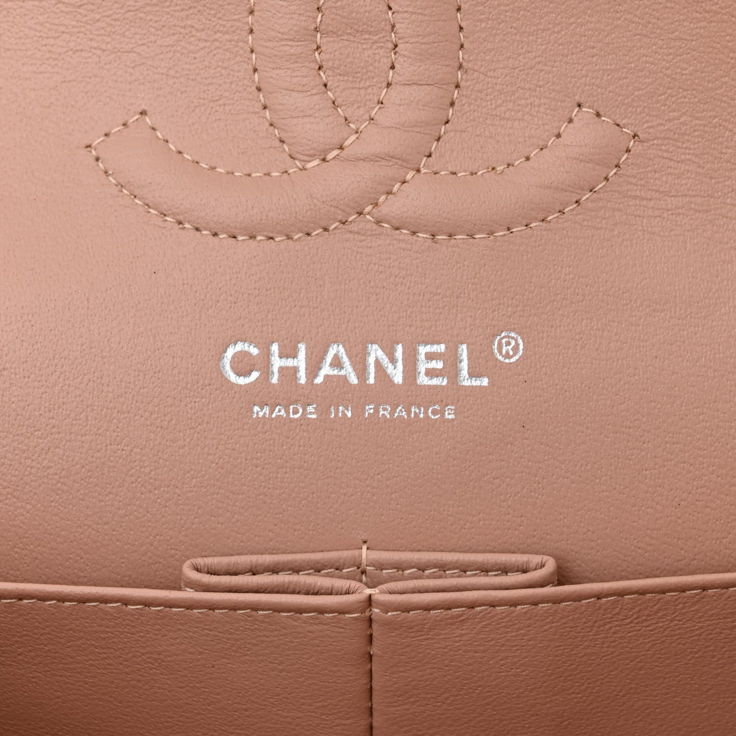 Patent Quilted Medium Double Flap Light Pink