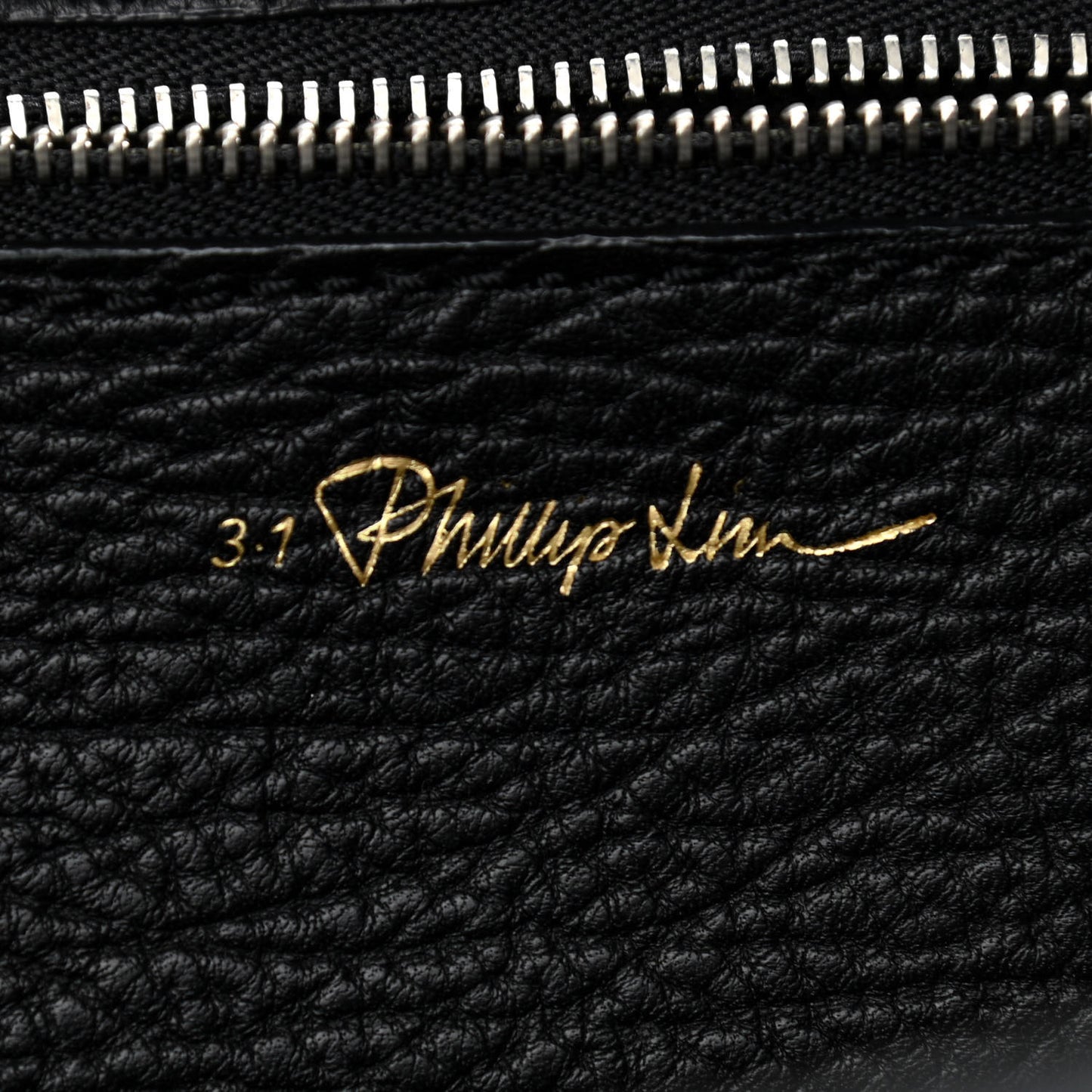 Textured Calfskin Denim Medium Pashli Satchel Black