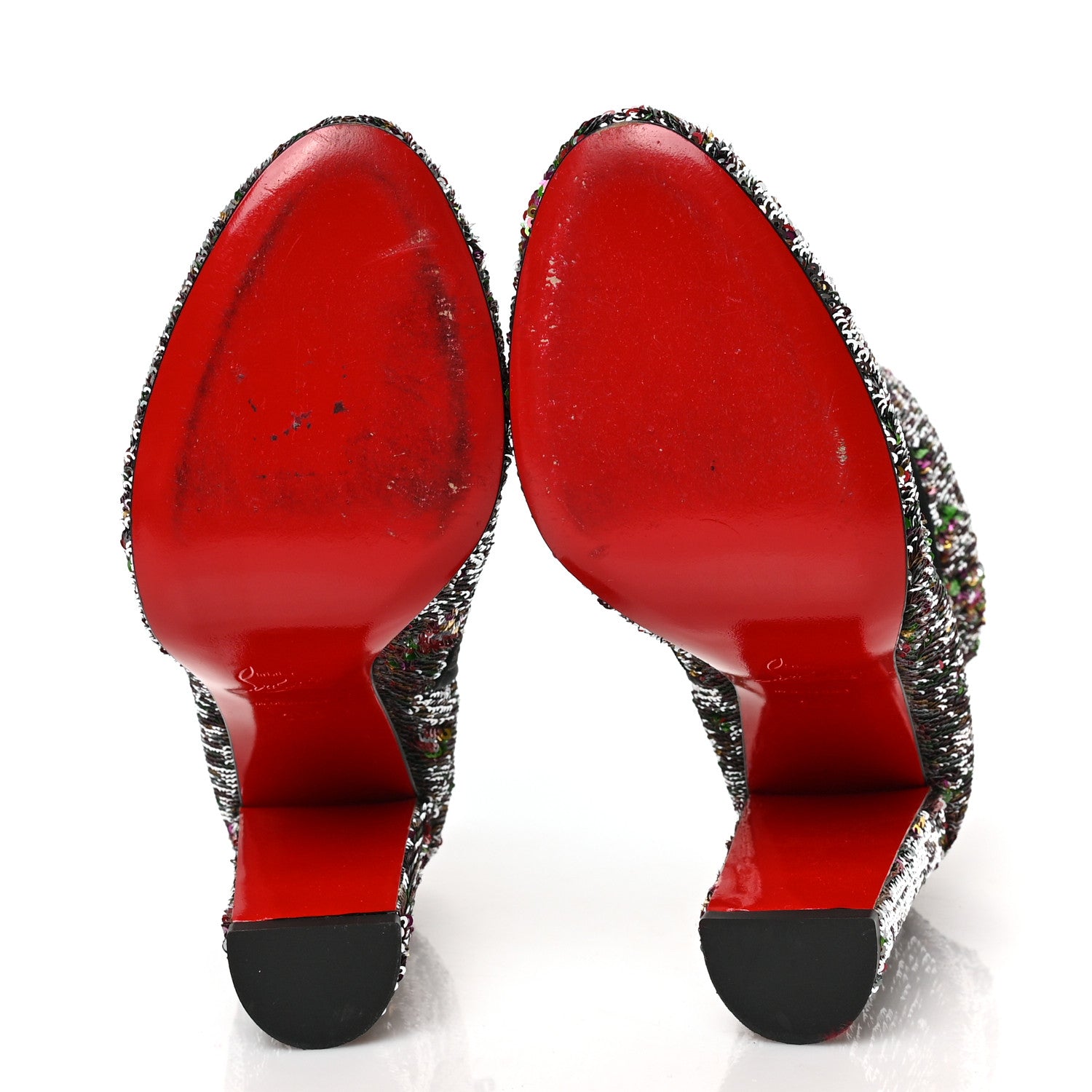 Christian Louboutin Paillettes Moulamax 100 Booties 38.5 Multicolor 5 of 6