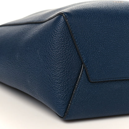Celine Soft Grained Calfskin Small Sangle Bucket Bag Navy 6 of 8