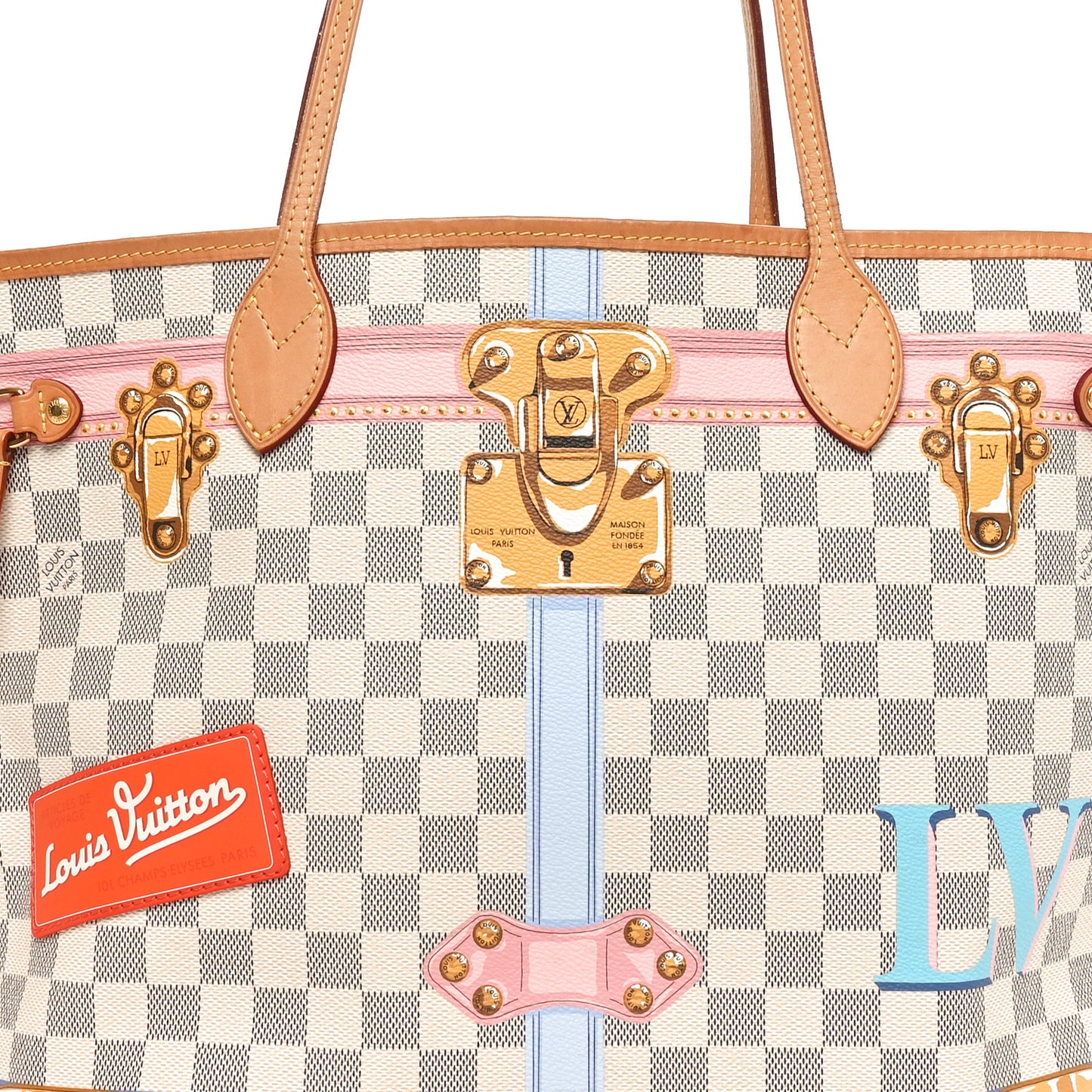Damier Azur Summer Trunks Neo Neverfull MM