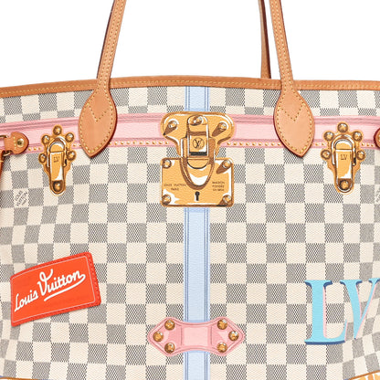 Louis Vuitton Damier Azur Summer Trunks Neo Neverfull MM 8 of 11