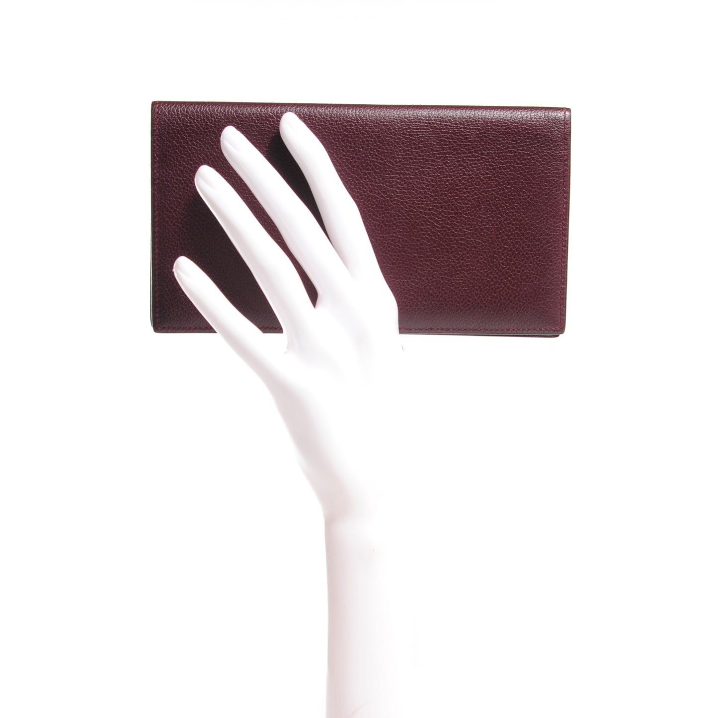Evercolor MC2 Fleming Checkbook Holder Wallet Prune