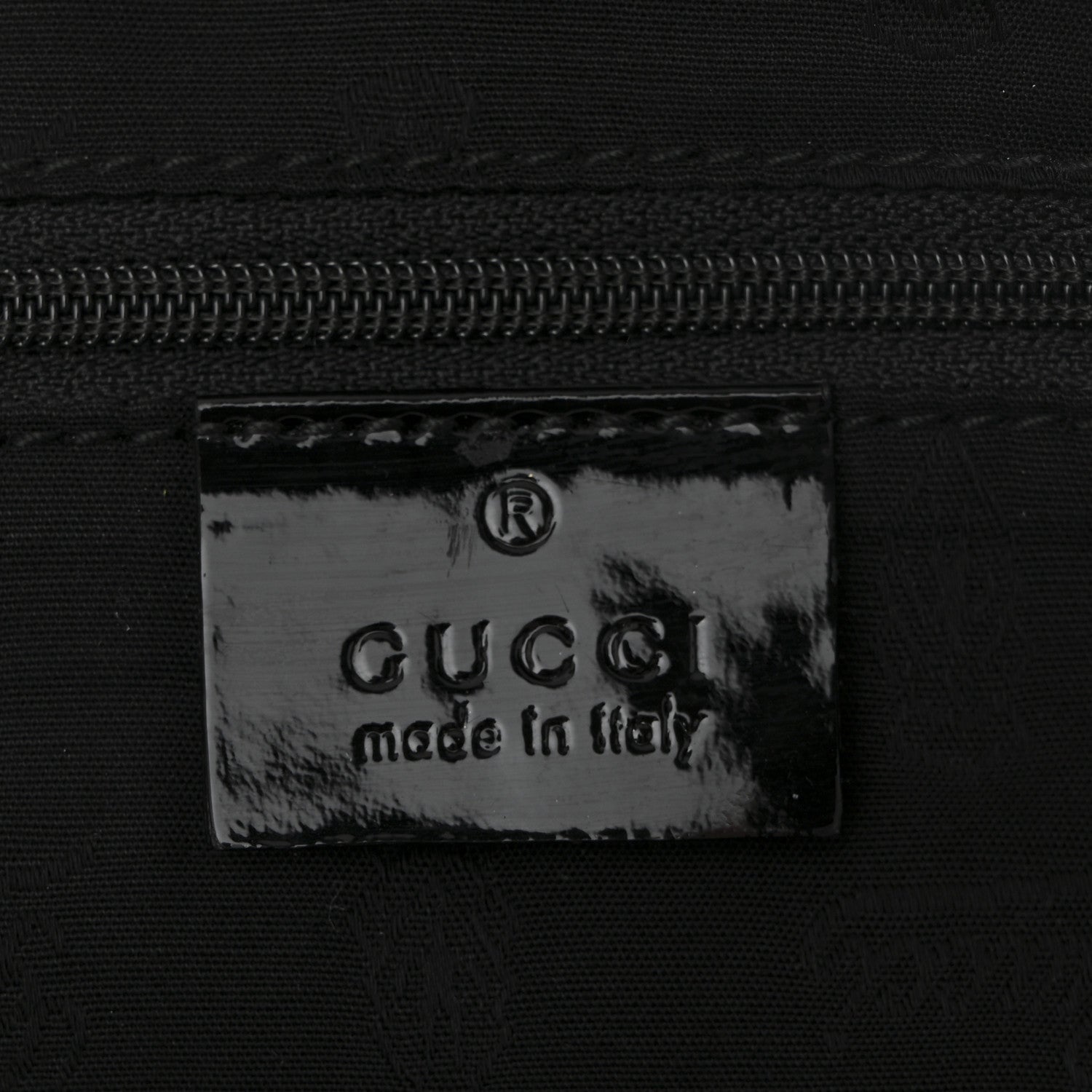 Gucci Patent Monogram Small Jolie Tote Black 10 of 19