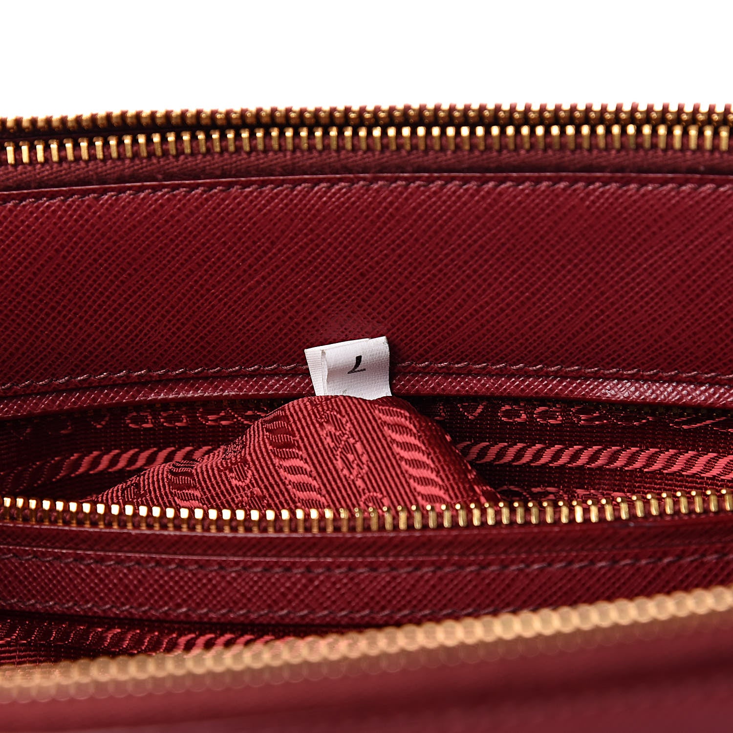 Prada Saffiano Medium Galleria Double Zip Tote Cherry 7 of 12