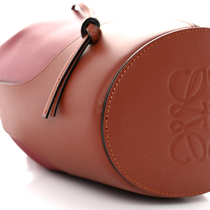 Loewe Calfskin Medium Balloon Bucket Bag Burgundy Tan 9 of 10