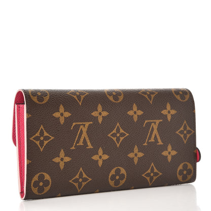 Louis Vuitton Monogram Bloom Flower Emilie Wallet 3 of 7