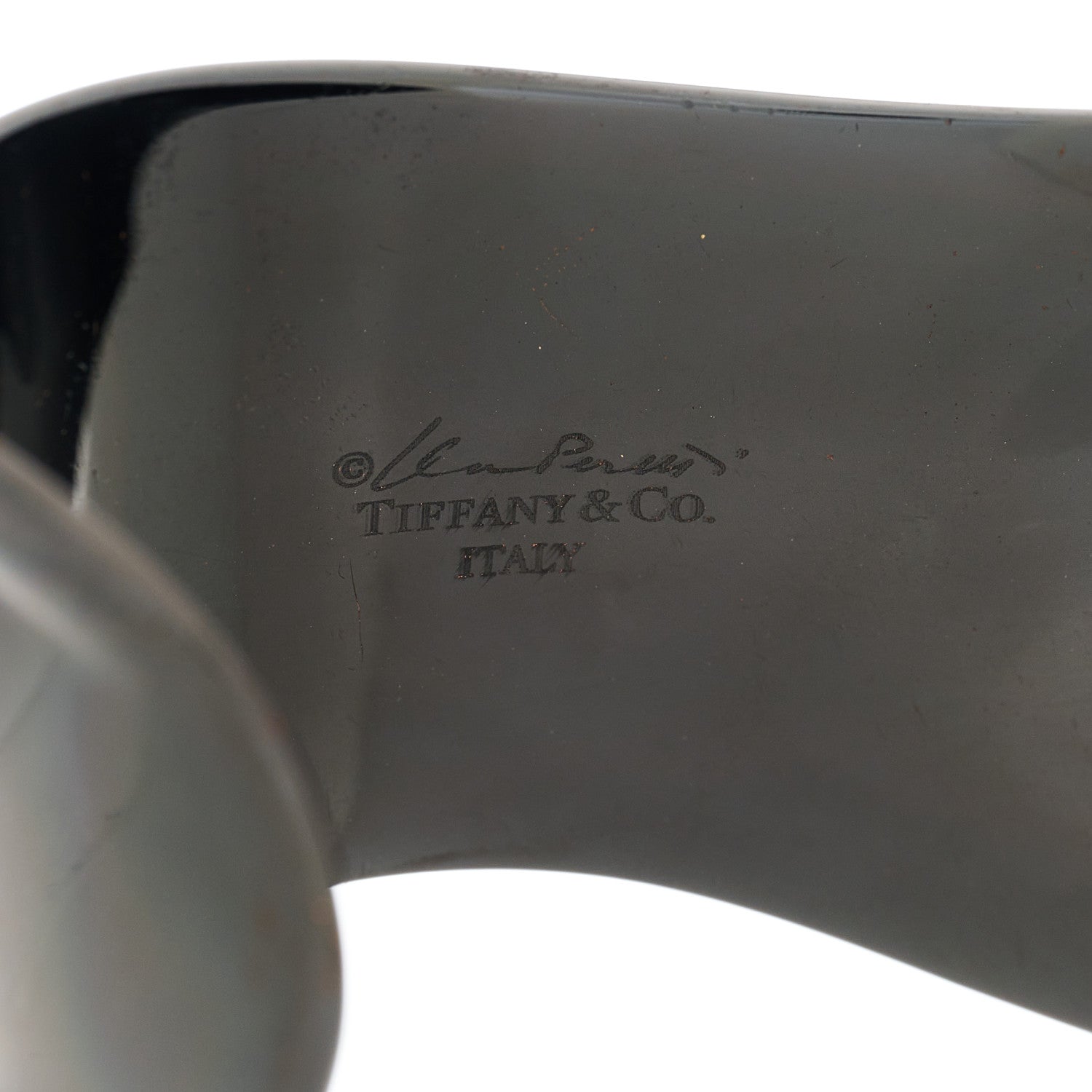 Tiffany Copper Small Elsa Peretti Right Wrist Bone Cuff Bracelet Black 5 of 5