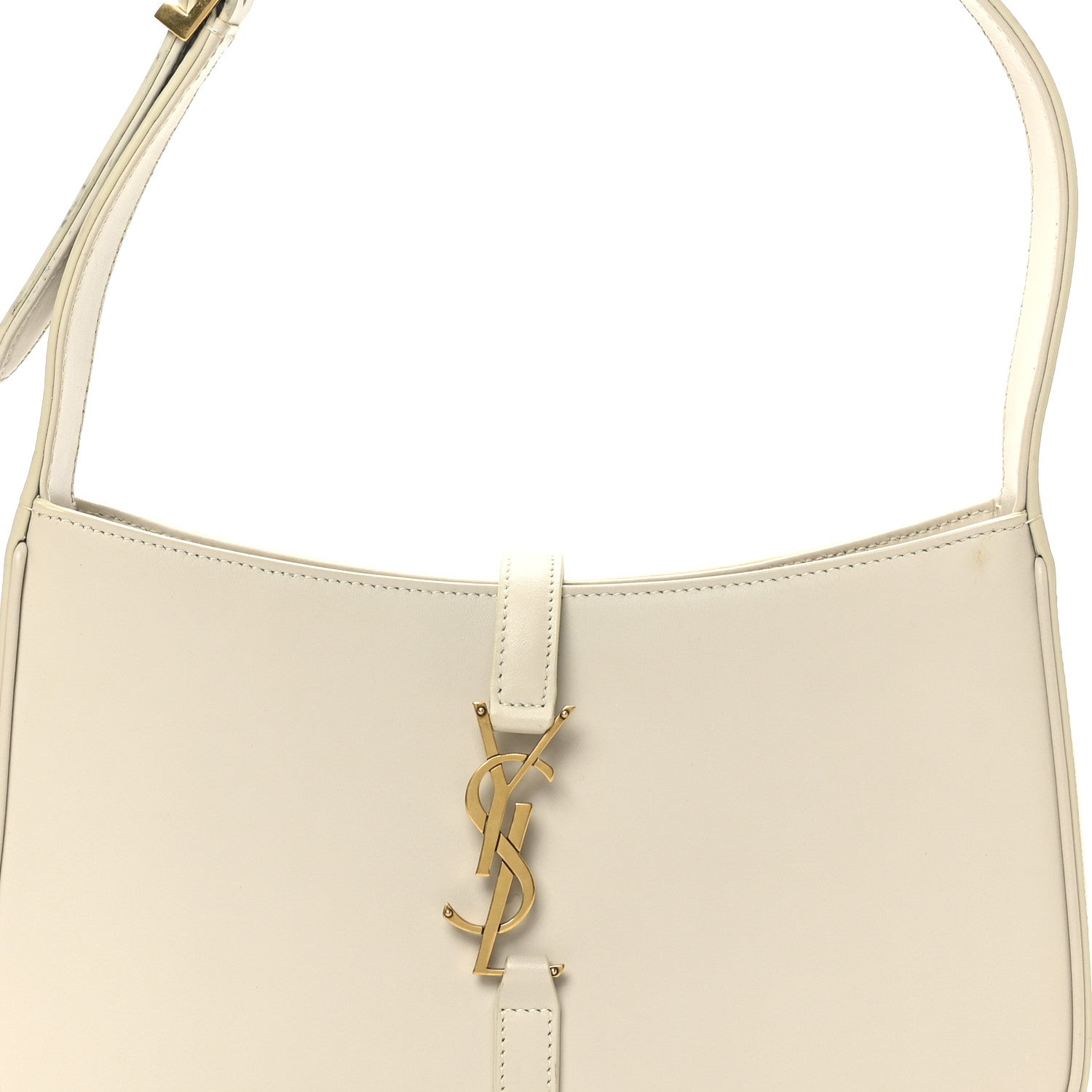 Saint Laurent Smooth Calfskin Le 5 A 7 Hobo Crema Soft 8 of 10