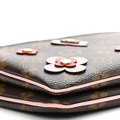 Louis Vuitton Monogram Blooming Flowers Double Zip Pochette 11 of 12