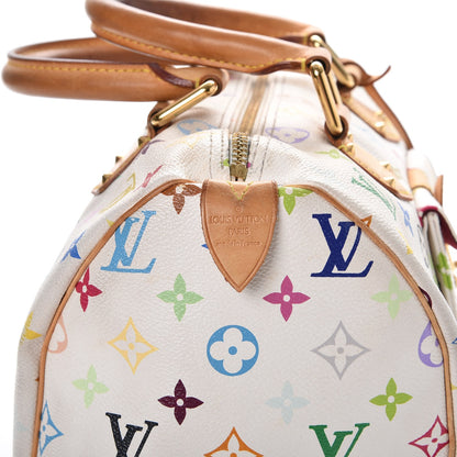 Louis Vuitton Monogram Multicolor Speedy 30 White 9 of 20