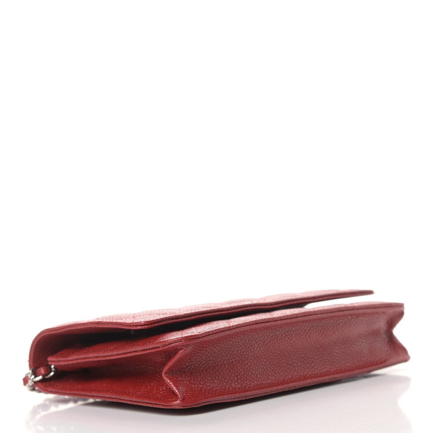 Caviar Quilted Wallet On Chain WOC Red