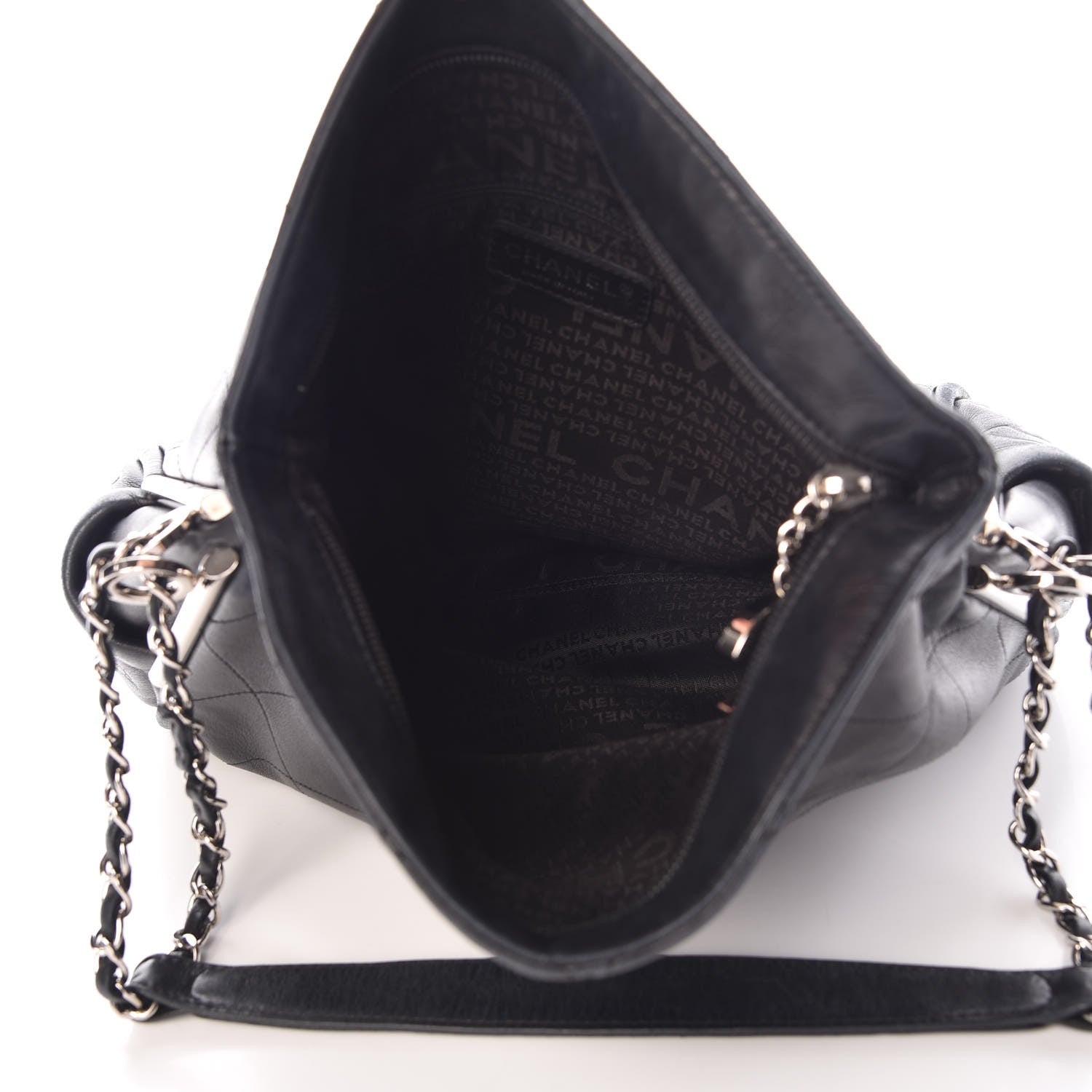 Chanel Lambskin Stitched Medium Ultimate Soft Tote Black 5 of 8