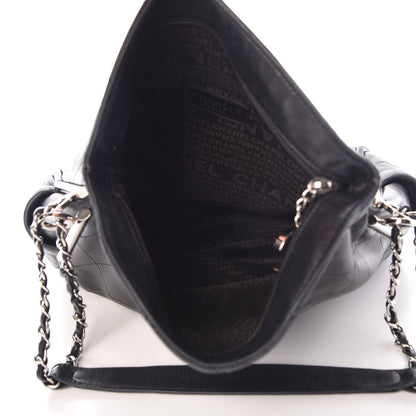 Chanel Lambskin Stitched Medium Ultimate Soft Tote Black 5 of 8