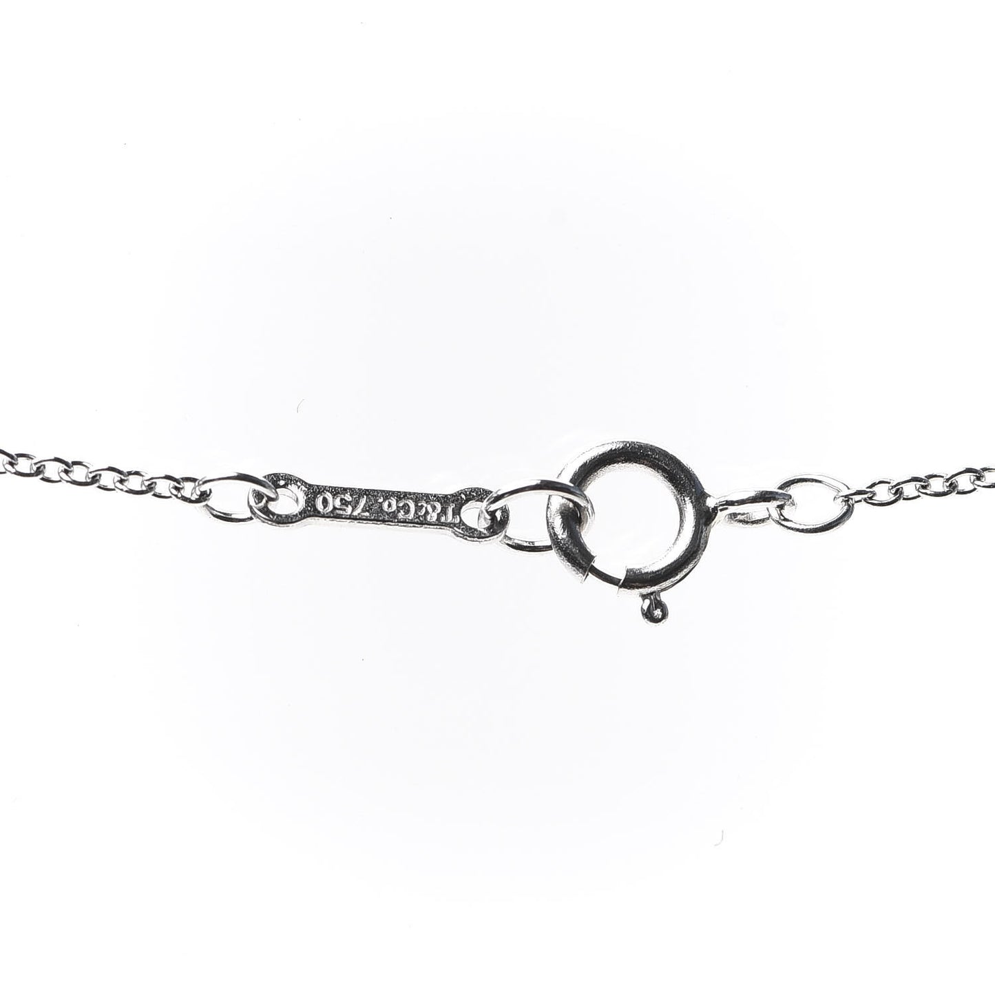 18K White Gold Diamond Paloma Picasso Love and Kisses Pendant Necklace