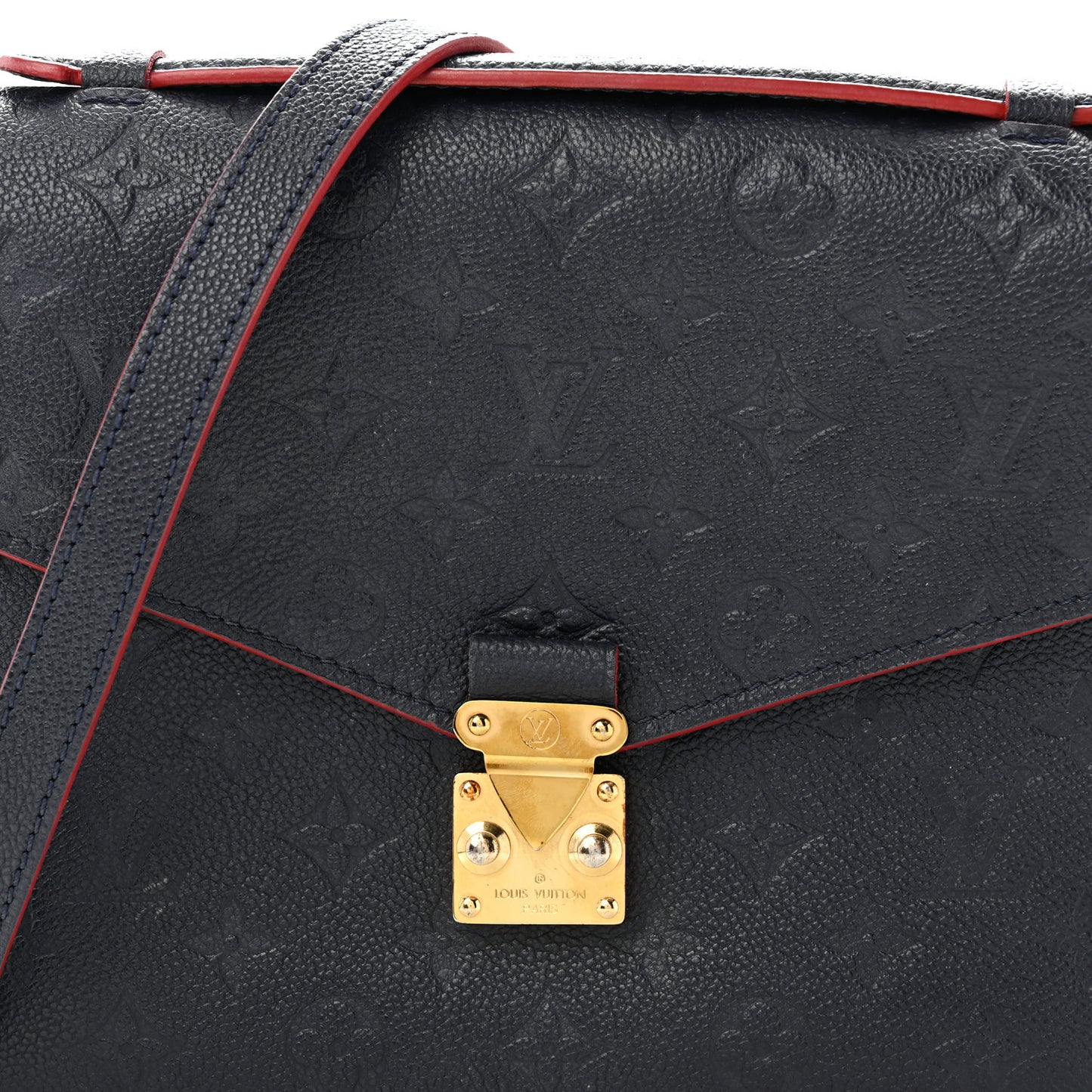 Empreinte Pochette Metis  Marine Rouge
