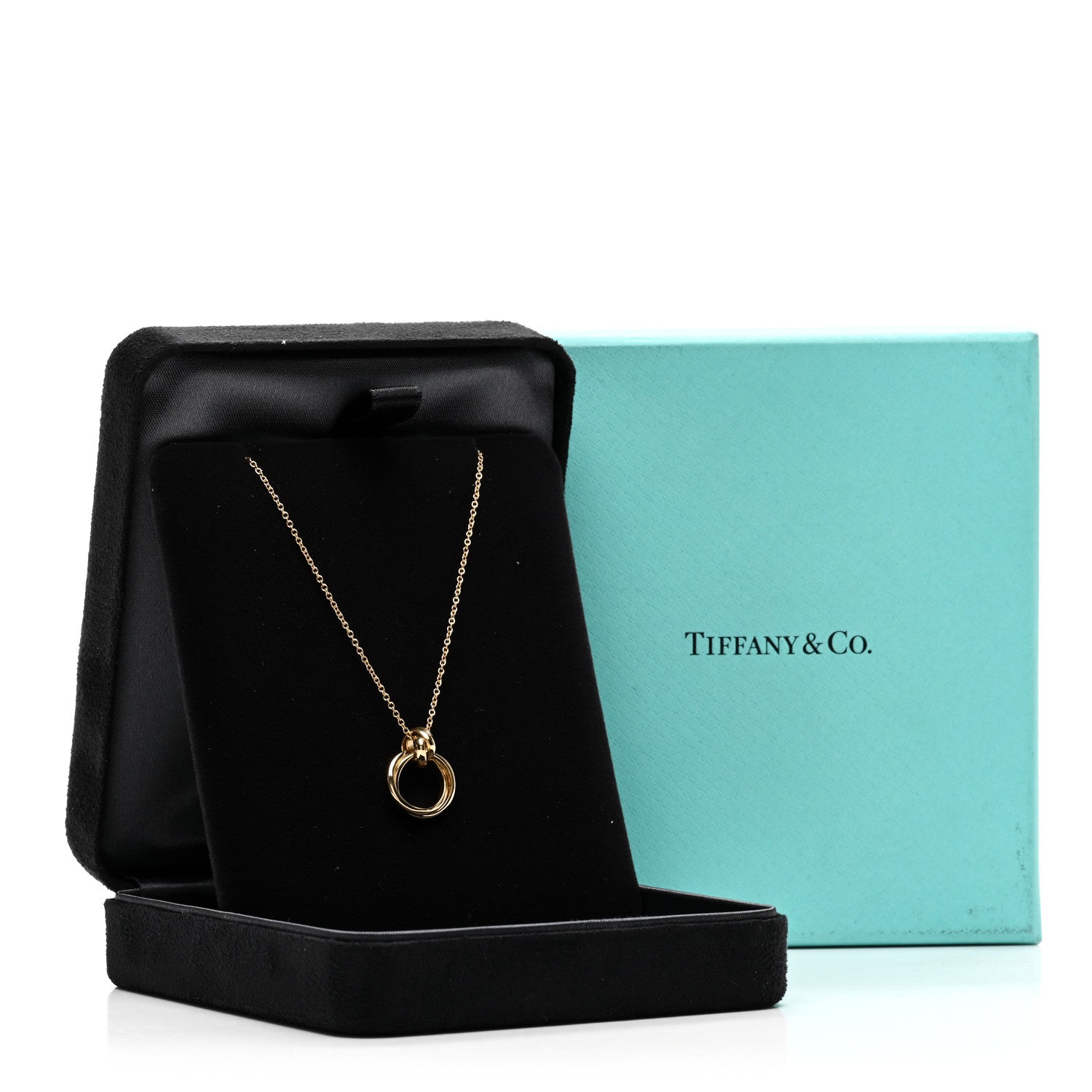 Tiffany 18K Yellow Gold Paloma's Melody Mini Circle Pendant Necklace 5 of 5