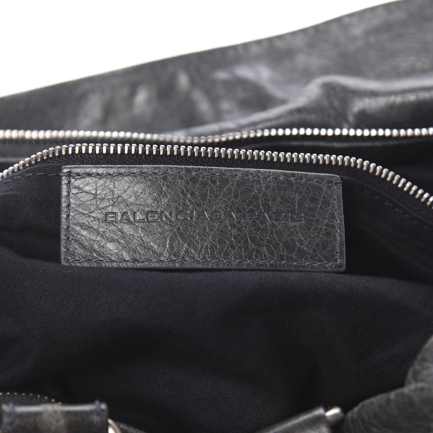 Balenciaga Agneau Classic Hardware Small Squash Duffel Bag Anthracite 7 of 24