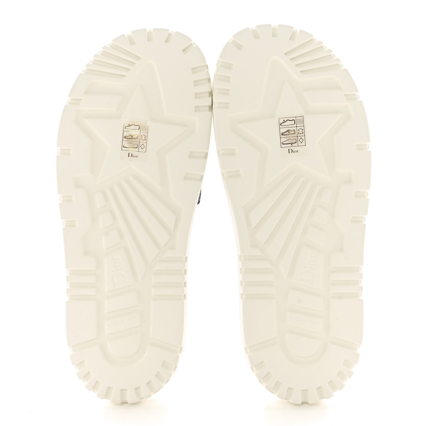 Canvas D-Constellation Embroidered Dway 10mm Slide Sandals 39 White Multicolor
