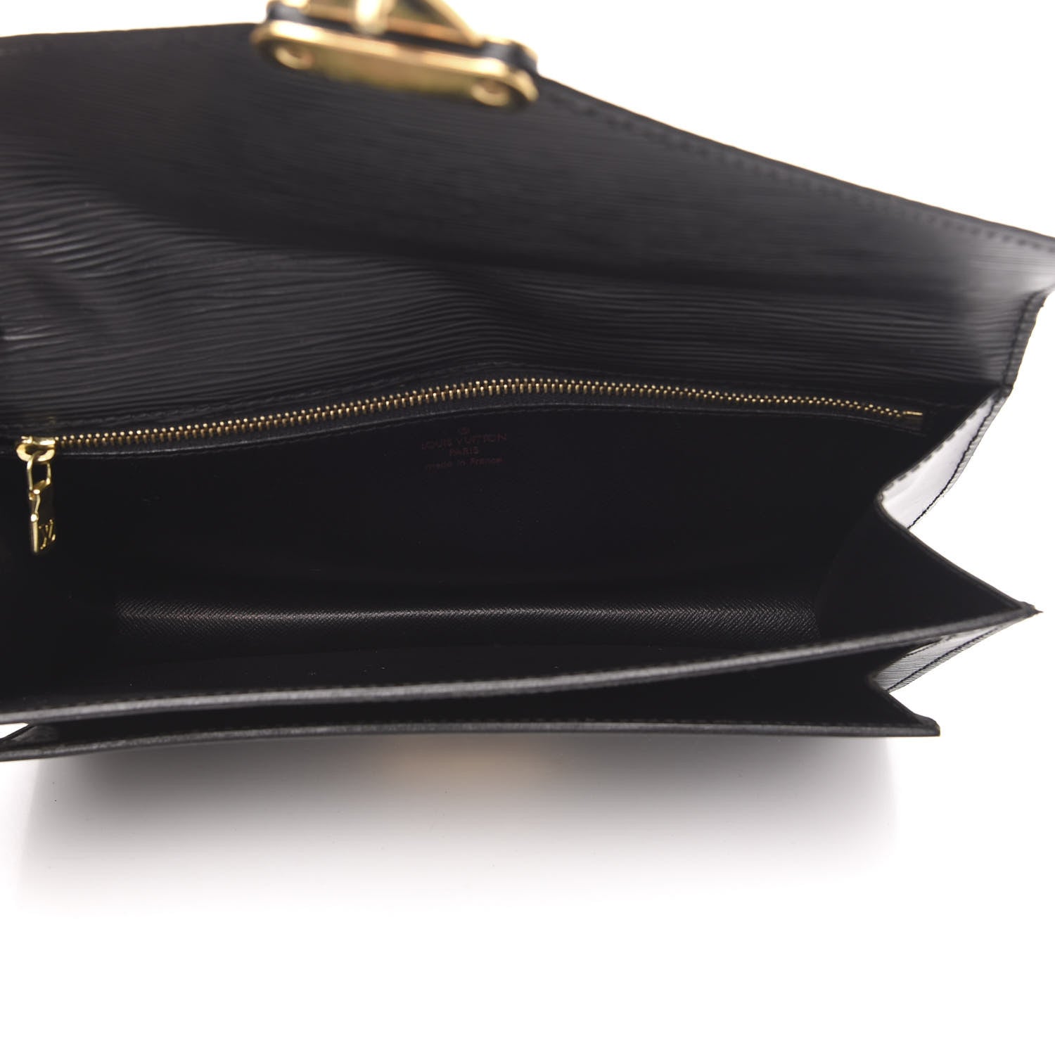 Louis Vuitton Epi Pochette Sellier Dragonne Clutch Black 4 of 13