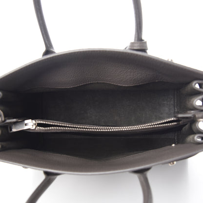 Saint Laurent Grained Calfskin Baby Sac De Jour Souple Coal 4 of 10