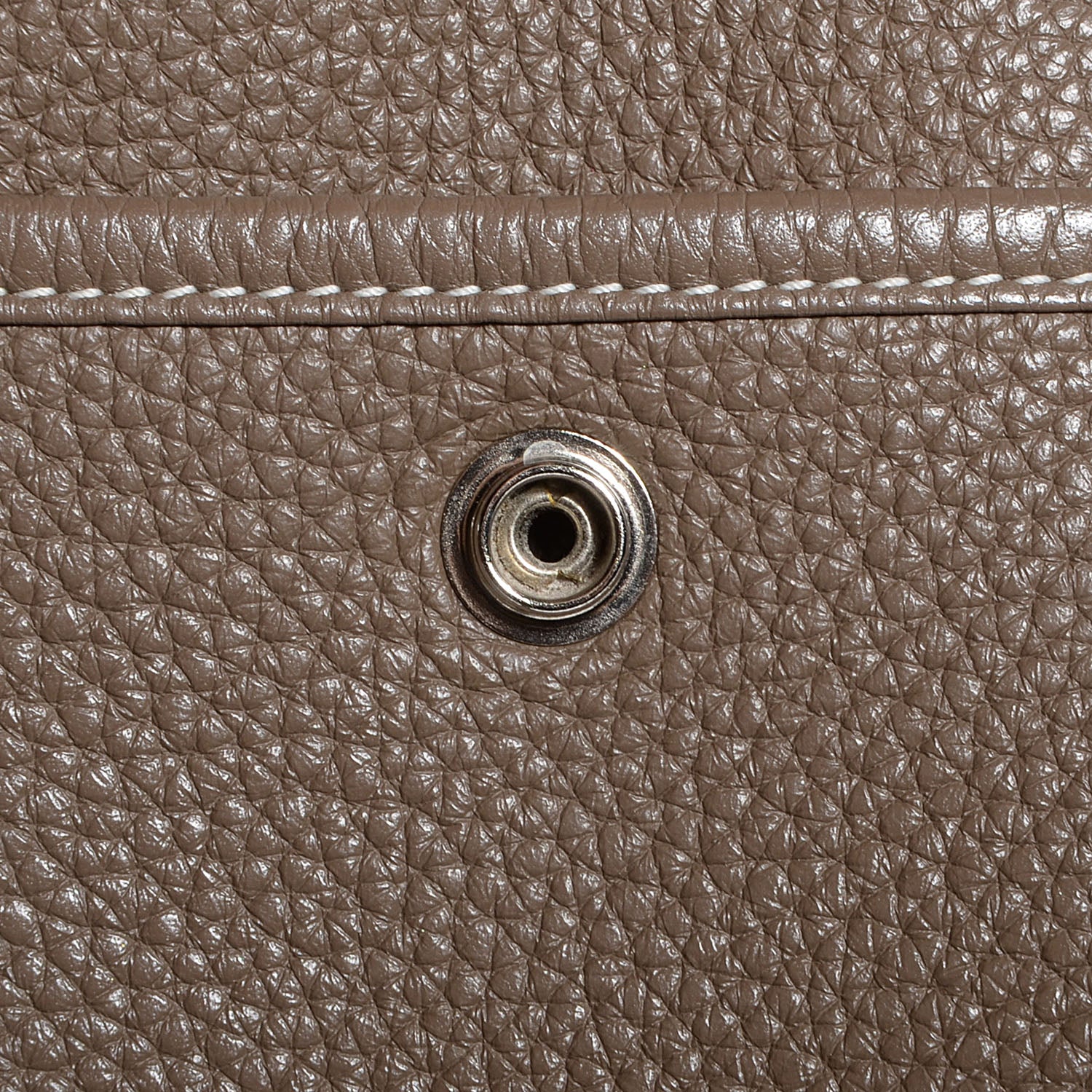 Hermes Taurillon Clemence Evelyne III GM Etoupe 5 of 17