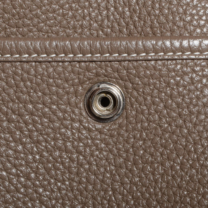 Hermes Taurillon Clemence Evelyne III GM Etoupe 5 of 17