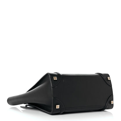 Celine Smooth Calfskin Micro Luggage Black 4 of 9