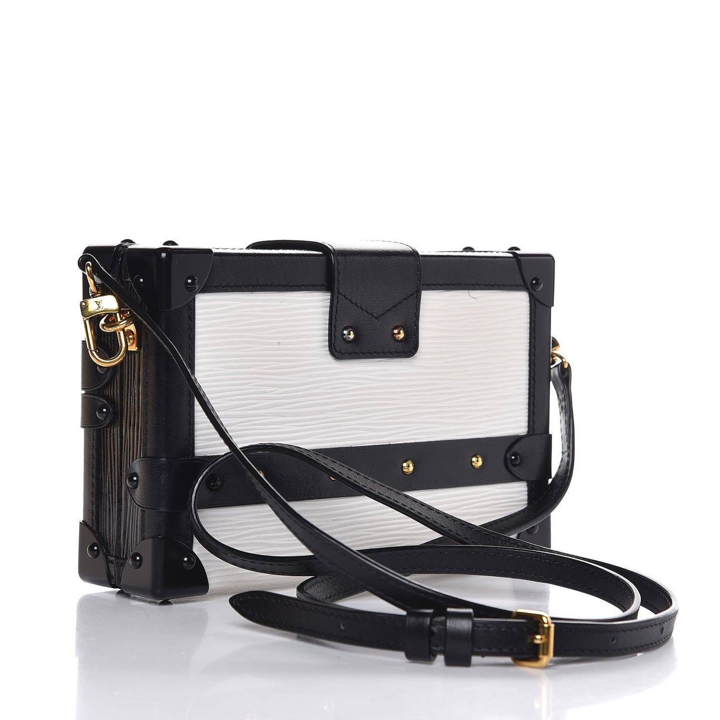 Epi Petite Malle White Black