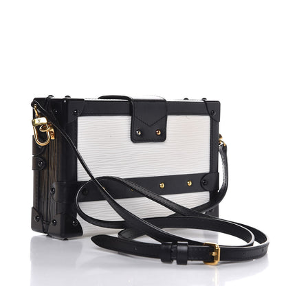 Louis Vuitton Epi Petite Malle White Black 3 of 7