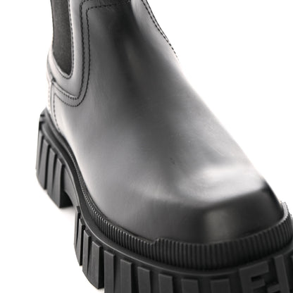 Fendi Calfskin Rubber Mens Fendi Force Chelsea Boots 9 Black 11 of 12