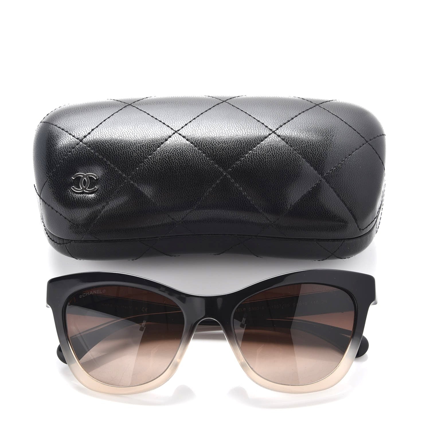 Chanel Acetate CC Cat Eye Summer Sunglasses 5350-A Black 7 of 7