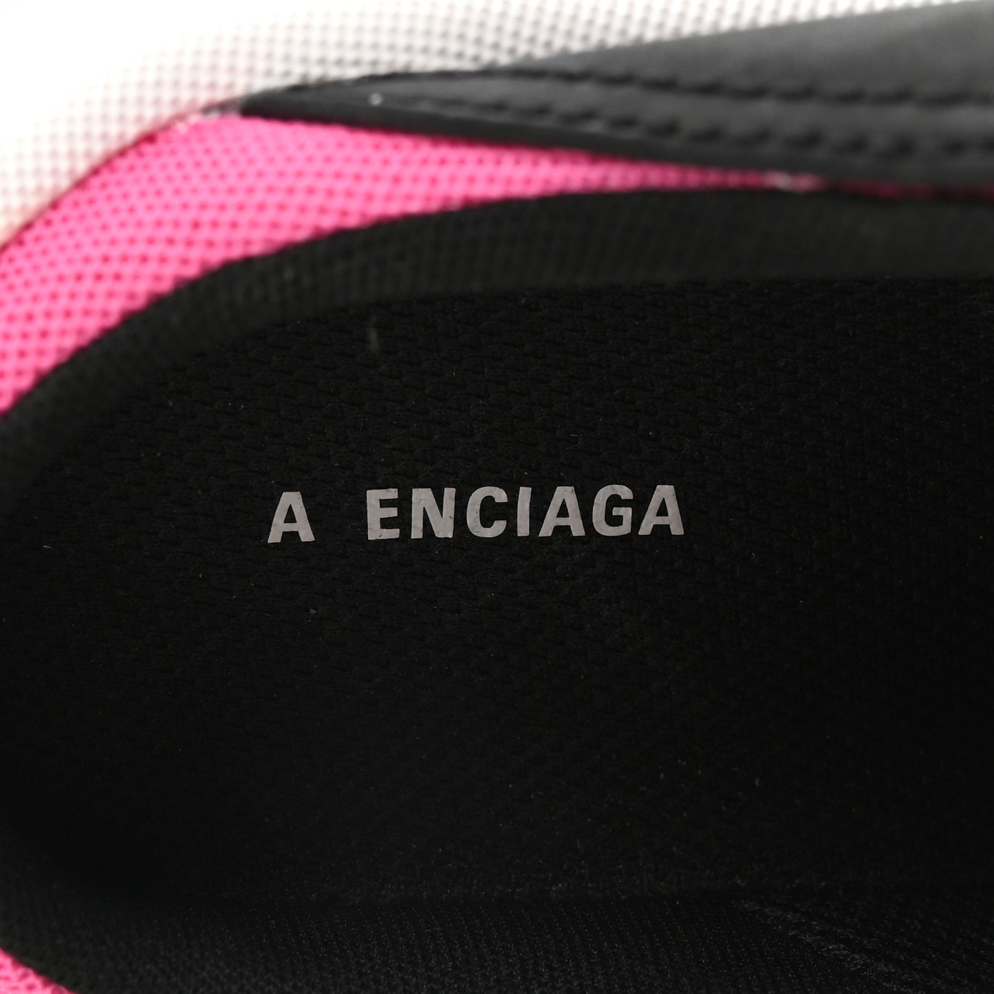 Fabric Mesh Womens Triple S Mule Sneakers 38 White Pink Black