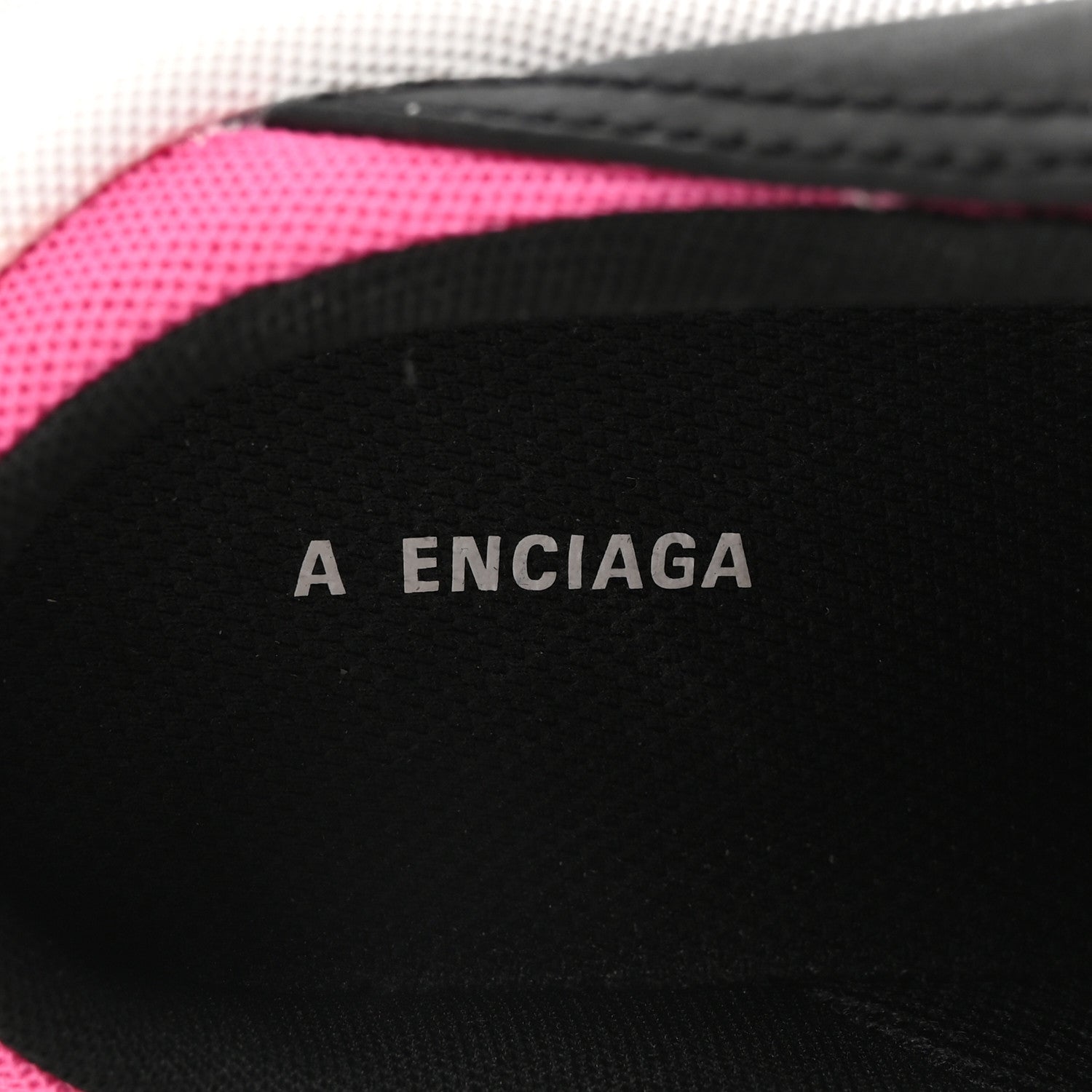 Balenciaga Fabric Mesh Womens Triple S Mule Sneakers 38 White Pink Black 9 of 9