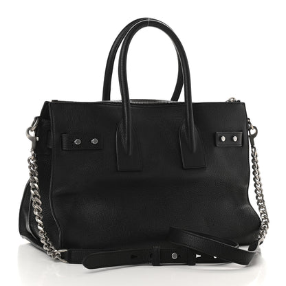 Saint Laurent Grained Calfskin Small Supple Sac De Jour Black 3 of 15