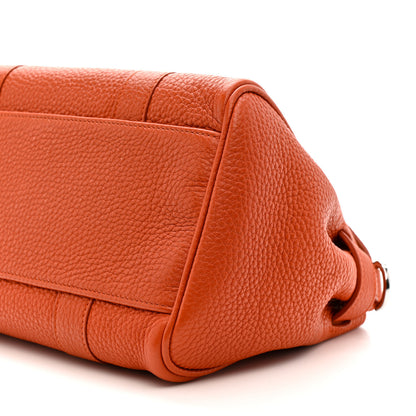 Mulberry Classic Grain Small Bayswater Satchel Mandarin 9 of 11