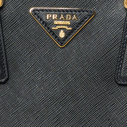 Prada Saffiano Small Galleria Double Zip Tote Black 10 of 13