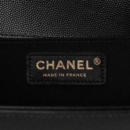 Chanel Caviar Quilted Medium Boy Flap Black 6 of 10