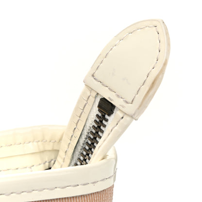 Burberry Nova Check Patent Trim Shopper Tote White 13 of 17