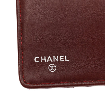 Chanel Caviar Quilted Yen Wallet Red 6 of 12