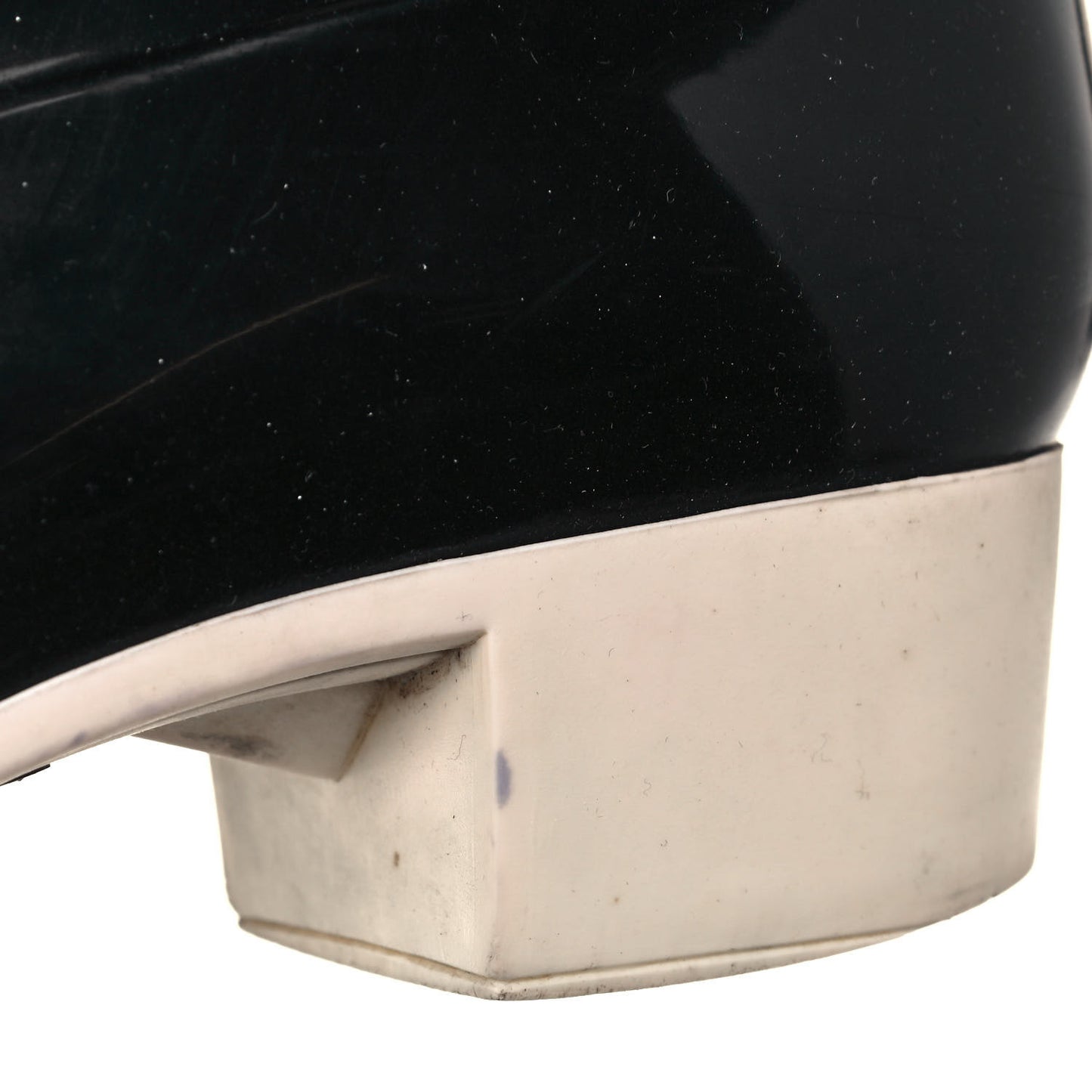 Rubber Camellia Rain Boots 41 Black