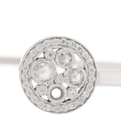 Tiffany 18K White Gold Diamond Cobblestone Wire Bracelet 4 of 4