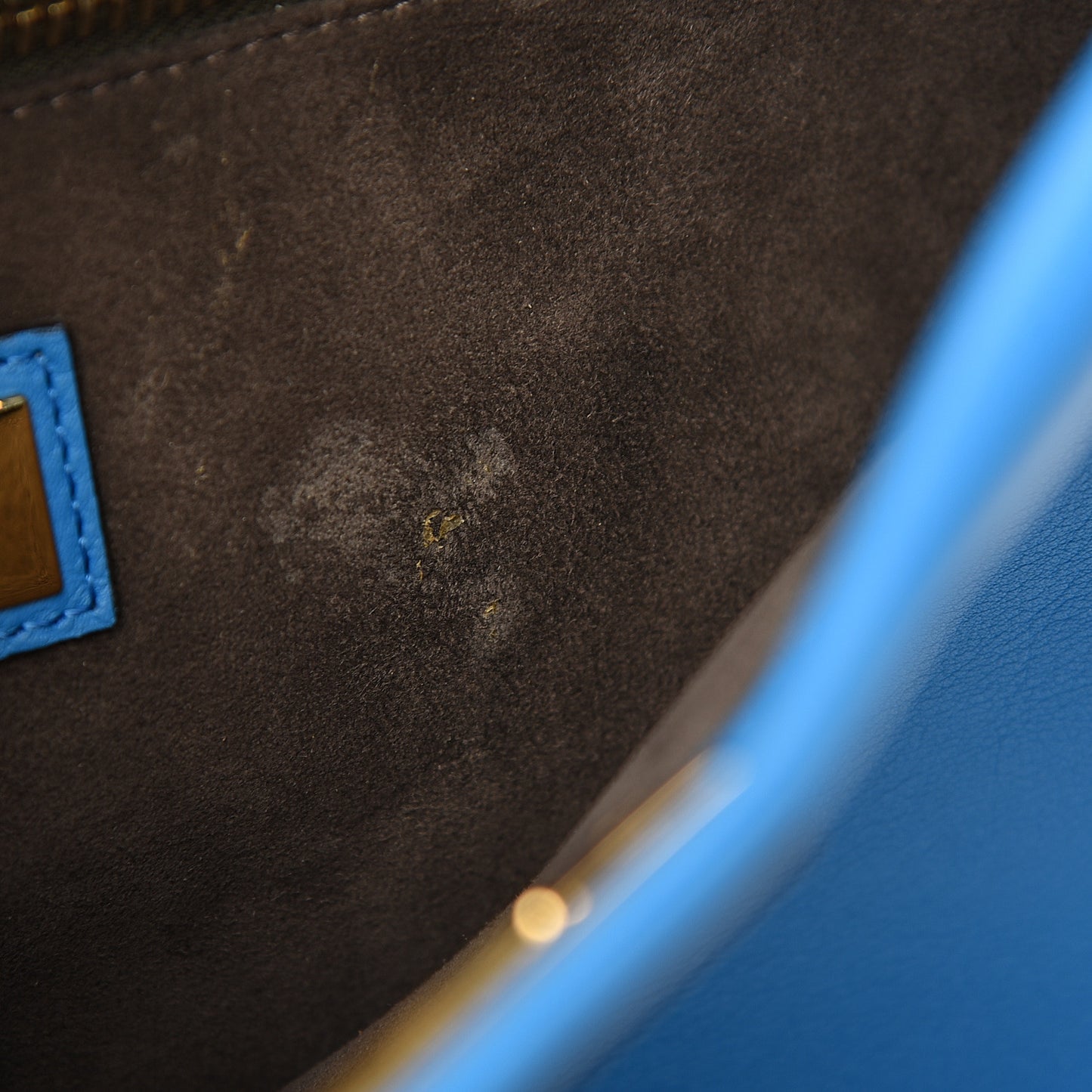 Vitello Seta Medium Peekaboo Iconic Satchel Blue Royal