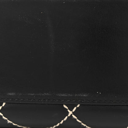 Chanel Calfskin Contrast Stitch Surpique Bowler Black 12 of 14