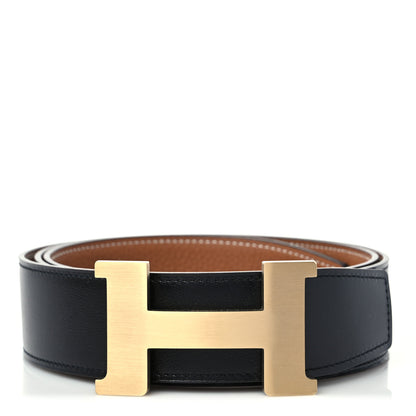 Hermes Box Togo 42mm Constance Belt 100 Black Gold 1 of 6