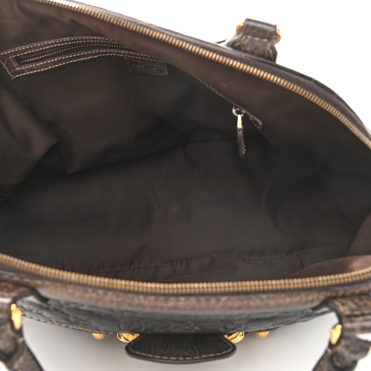 Gucci Guccissima Medium New Pelham Shoulder Bag Dark Brown 5 of 11