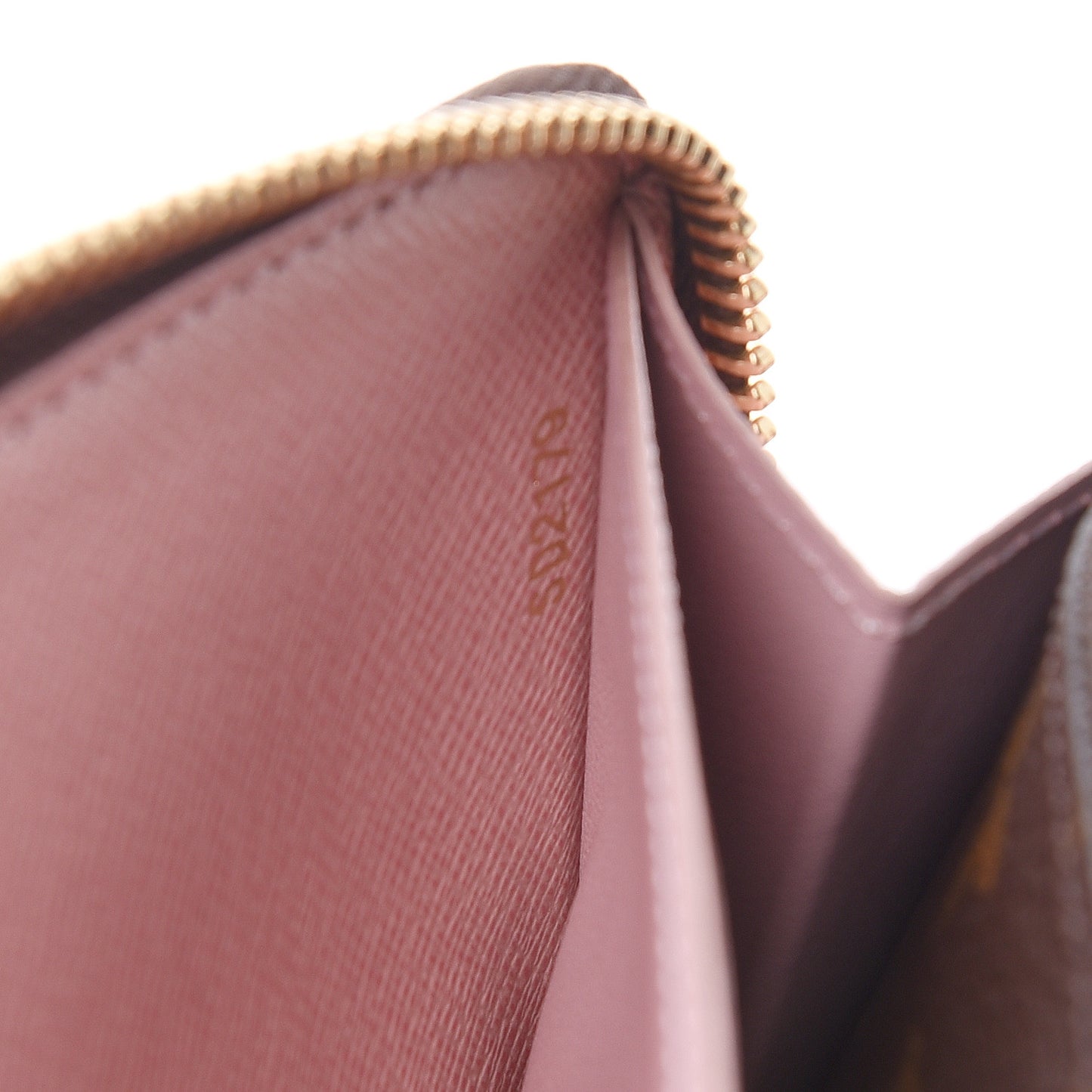 Monogram Clemence Wallet Rose Ballerine
